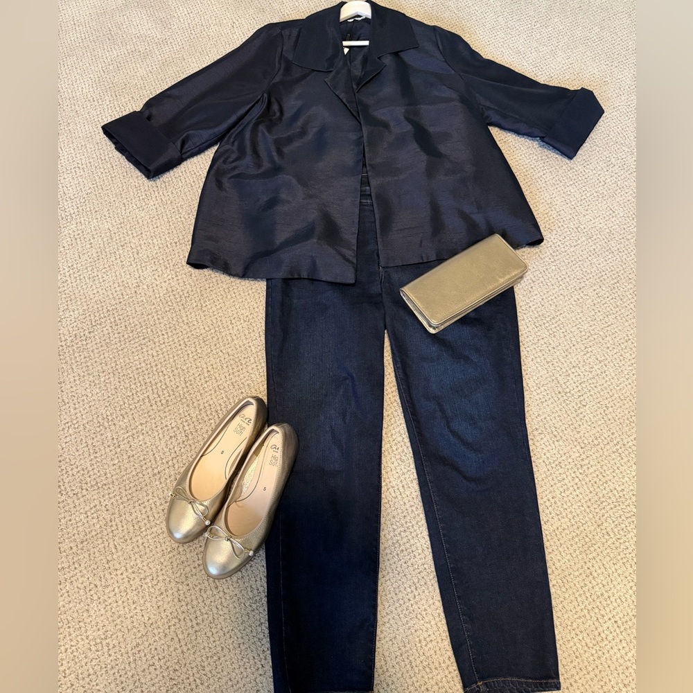 Chico's Deep Blue Women's Jacket-NWT